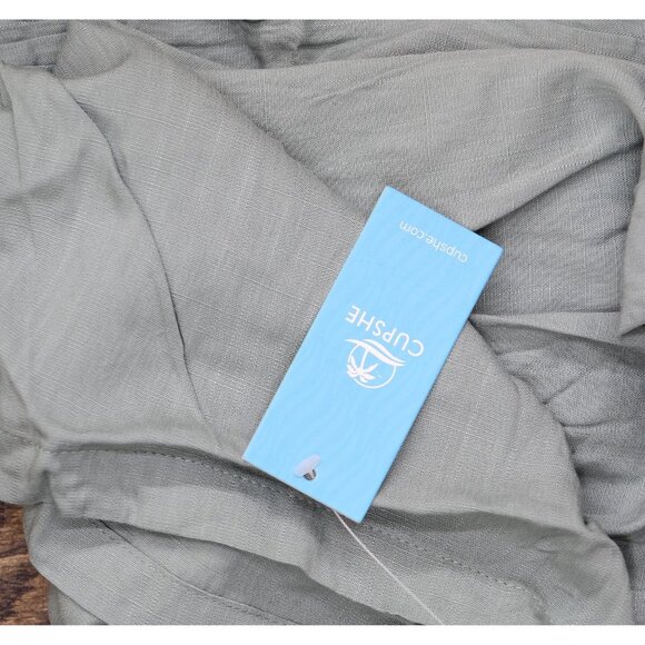 NWT Cupshe Womens Cover Up Tie Shoulder Jumpsuit Soft Green M - Picture 4 of 8